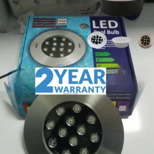 چراغ استخری توکار 18 وات استیل فول کالر Ledman